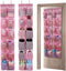 GOMAJI Over the Door Hanging Shoe Organizer, 12 Large Pockets, 2-Pack