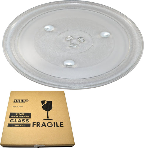HQRP 12-3/8 inch Glass Turntable Tray - Compatible with Emerson Microwave Oven Cooking Plate 315mm