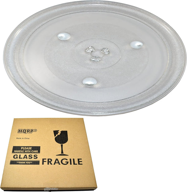 HQRP 12-3/8 inch Glass Turntable Tray - Compatible with Emerson Microwave Oven Cooking Plate 315mm