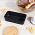 Herogo Non-Stick Loaf Pan, 9 x 5 Inch Stainless Steel Meatloaf Baking Pan, Oven Safe, Black