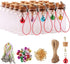 25pcs 10ml Small Glass Bottles with Cork Stoppers, Mini Vials for DIY Art Craft Storage and Party Favors