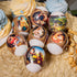 Set 49 of Easter Egg Wraps Heat Shrink Sleeves, Ukrainian Pysanka Pisanka Decorating Kit, Russian Orthodox Egg Covers
