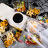 Boao 100 Pieces Clear Halloween Treat Bags, Self Adhesive Candy Bags Bulk Pumpkin Cellophane Plastic Cookie Pouch for