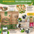 50 Pack 43,450+ Winter Vegetable Garden Seeds Variety - Non-GMO Heirloom Seeds for Outdoors & Indoor Home Gardening
