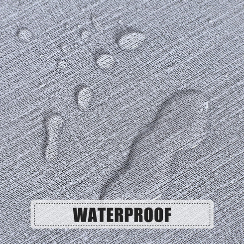 sancua 100% Waterproof Round PVC Tablecloth - 60 Inch Oil Proof Vinyl Table Cover for Dining Tables