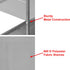 2 Simple Houseware Tier Night Stands Dresser for Bedroom Organizer Drawer Storage Tower, Grey