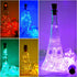 SmilingTown 15 Pack Wine Bottle Cork Lights, 10 LED, 40 Inches, Battery Operated Silver Wire Fairy Mini String Lights