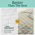 Zen Mattress Pad Cover - Cooling Bed Topper & Waterproof Protector, King Size, White