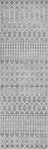 2x6 nuLOOM Moroccan Blythe Area Rug, Dark Grey, Faded Bohemian Design, Stain Resistant, For Bedroom, Dining Room
