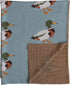 Creative Co-Op Soft Cotton Knit Baby Blanket with Charming Duck Design, Multicolor