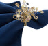 DII Christmas Thanksgiving Holiday Tabletop Décor - Decorative Napkin Ring Holder Set, 6 Piece, 1.5" Diameter, Gold
