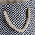 DII Woven Paper Storage Bin, Geo Diamond, Nautical Blue, Large Round