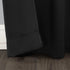 Sun Zero Soho Blackout Energy Efficient Grommet Curtain Single Panel - 54" x 84", Black
