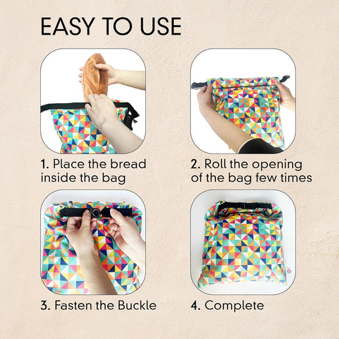 '-Pack 2- Riccle Reusable Beeswax Bread Bags for Sourdough and Homemade Bread Of Durable and Waxed for Fresh Artisan