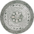 3' (TSN102F) SAFAVIEH Washable Rug Tucson Collection - Round, Dark Sage & Ivory, Slip Resistant & Easy to Clean, Ideal