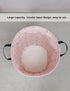QUEENLALA Large Storage Basket, Collapsible Round Laundry Hamper/Bathroom Decor, Boys and Girls Clothing Bin
