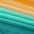 Orange and Green Curtains, 63 Inch Length for Bedroom Decor, 1 Panel Pocket Window Sheer Drape, 52x63 Long