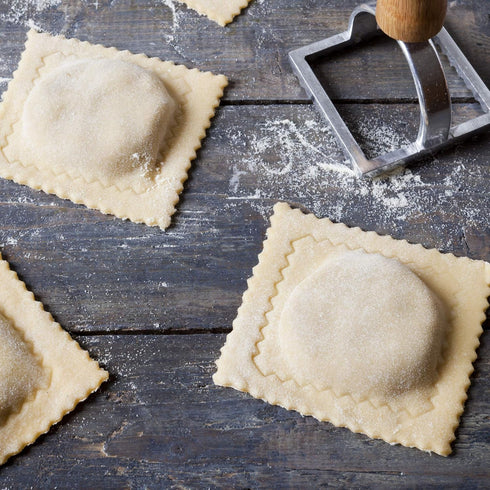 Fox Run 57670 Ravioli Cutter Stamps, Round & Square, Set of 2, 2.75 x 4.75 x 5.75 inches