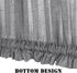 H.VERSAILTEX Charcoal Grey Linen French Door Curtains, Semi Sheer Light Reducing Privacy, 52" W x 72" L