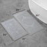 Jean Pierre New York Cotton StoneWash Medallion 2-Piece Bath Rug Set, Gray 17x24/20x32 in.