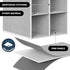 20 Closet, Simple Houseware Section Shelves Hanging Shoes Organizer Holder for Gray