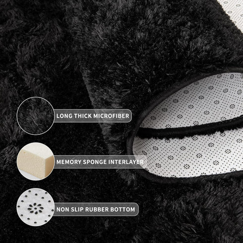 5x7 Tepook Super Soft Fluffy Rugs for Bedroom, Shag Area Rugs for Living Room, Modern Shaggy Rug Fuzzy Carpets