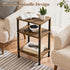 3-Tier Side Table, Small End Table, Nightstand with Storage Shelves, Sofa Table for Small Spaces for Living Room