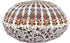 22" Indian Consigners Floor Cushion Covers Round Mandala Ombre Zipped Ottoman Cover