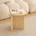 AWASEN Small Side Table, Mini End Table Living Room, Modern Accent Table with Unique Tabletop, Short Bedside Table