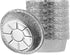 Plasticpro 6'' Round Tin Foil Cake Pans Disposable Aluminum, Freezer & Oven Safe - Pack of 50