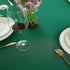 FOLINS&HOME Green Rectangle Tablecloth - 60 x 84 Wrinkle Free Waterproof Polyester Table Cover for Party, Indoor,