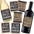 Hadley Designs 6 Will You Be My Groomsman + 1 BONUS Best Man Proposal Stickers or Labels Set for Groomsmen Party Favors