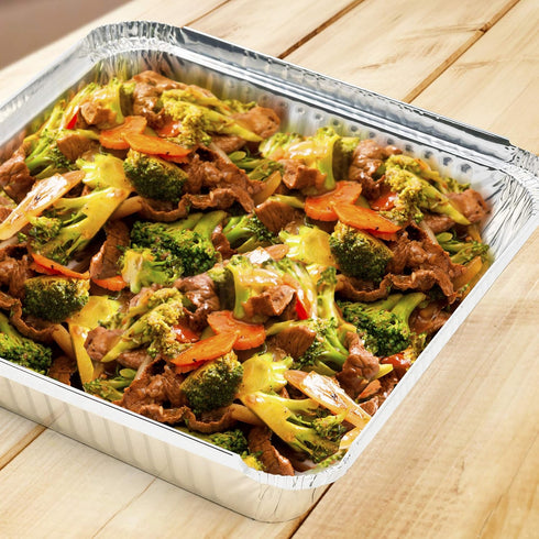 MATANA 9x9 Aluminum Pans with Lids, 25 Pack Disposable Aluminum Foil Cake Baking Pans