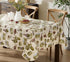 Newbridge 60 x 102 Inch Rectangle Vinyl Tablecloth with Flannel Backing, Lucca Olive