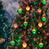Novelty Lights Traditional Bubble Light Set, 6 Feet, 7 Bulbs Red/Yellow Liquid with Multicolor Bases