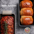 HONGBAKE 9 x 5 Inches Meatloaf Pan with Drain Tray, Nonstick Insert for Baking, Grey Meat Loaf