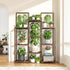 10-12 34.2 Wx47.6 Hx11.78 EnHomee Plant Stand Indoor Tall Plant Stand Outdoor Large Wood Plants Shelf with Pots