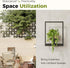 1 Pack Bamworld Plant Stand Indoor Wall Decor Metal Plant Hanger Indoor Hanging Plant Holder Wall-Mounted Planters