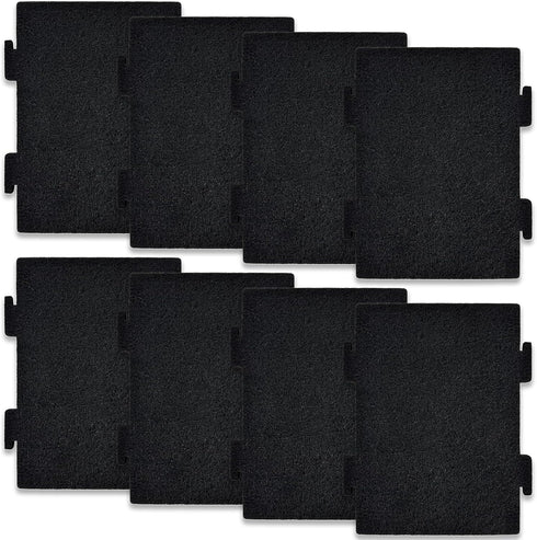 8 Pack Replacement Air Filters for Microwave Oven - Premium Activated Charcoal Filters Compatible with Whirlpool