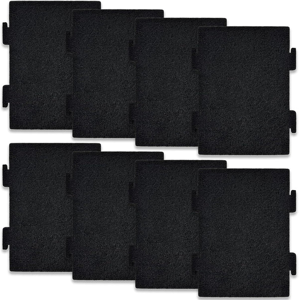 8 Pack Replacement Air Filters for Microwave Oven - Premium Activated Charcoal Filters Compatible with Whirlpool