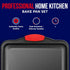 Nonstick Cookie Sheet Pan, Carbon Steel Oven Tray with Red Silicone Handles, Small Bakeware with Gray Coating