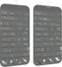 1-Pack Hanging Jewelry Organizer, 80-Pocket Dual-Sided Storage for Earring, Necklace, Bracelet, Ring Travel Holder, Gray