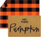 Fabbay 2 Pcs Fall Welcome Doormat, Layered Buffalo Plaid Rug, Pumpkin Rug for Fall