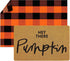 Fabbay 2 Pcs Fall Welcome Doormat, Layered Buffalo Plaid Rug, Pumpkin Rug for Fall