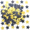 Glitter Five Stars Table Confetti Decor, Black Gold Wild One 1st Birthday Graduation Party Twinkle Stars Sequins