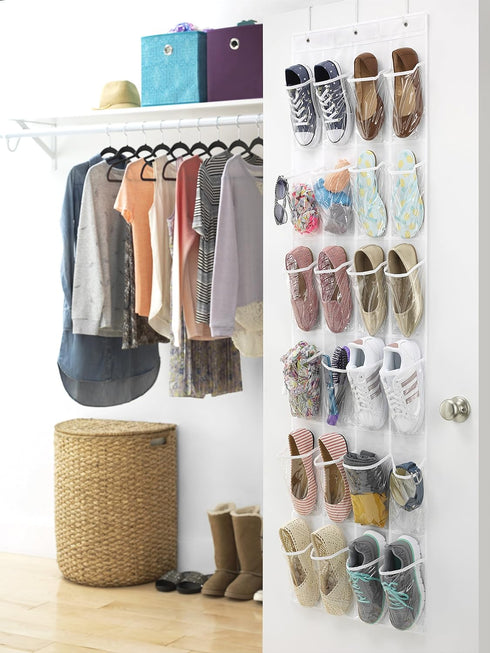 24 Whitmor Pocket Over the Door Shoe Bag