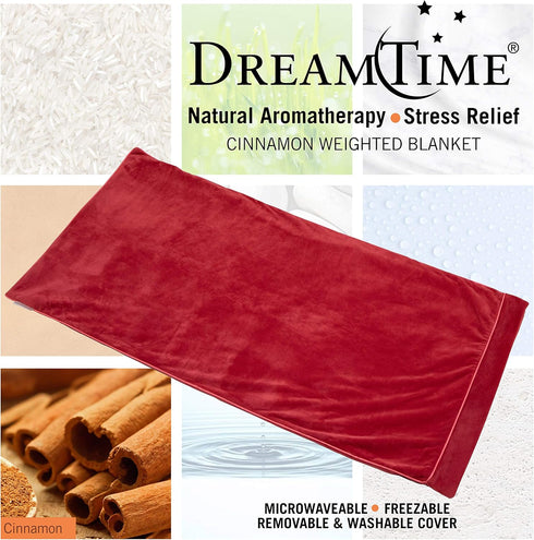 Luxury Cinnamon Clove Aromatherapy Weighted Blanket - Plush Lap Quilt