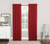 Sun Zero Easton Energy Saving Blackout Curtain Panel, 40" x 84", Red