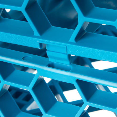 Carlisle FoodService Products RE1614 OptiClean 16 Compartment Divided Glass Rack Extender, Blue