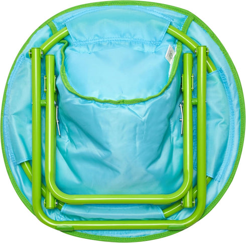 Chair,19 3+ Cocomelon Toddler Saucer Folding Chair with Cushion Featuring JJ, Cody & Nina, Kids Lounge Chair, Ages